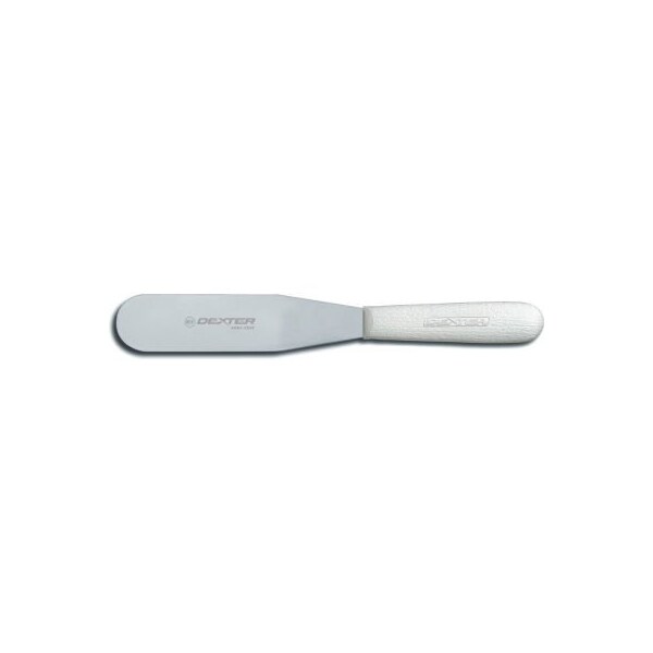 Dexter Russell Dexter Russell - Frosting Spatula, 6 1/2in High Carbon Steel, White Handle, 6.5inL 17433 - main